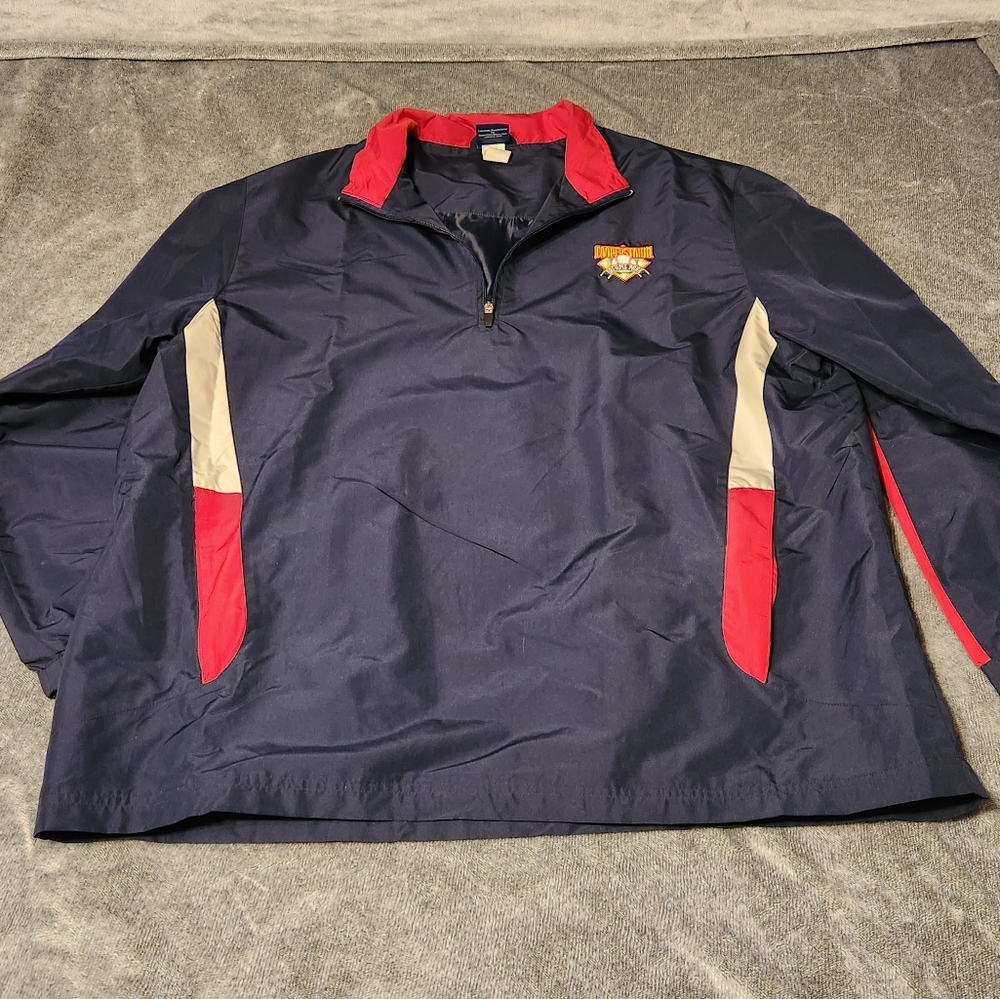 Cooperstown Dream Park Jacket Adult XL Blue Long Sleeve Baseball HOF Mens